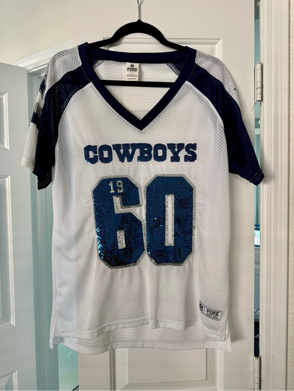 Victoria's SecretxNFL Sequin Dallas Cowboys Football Jersey - Large